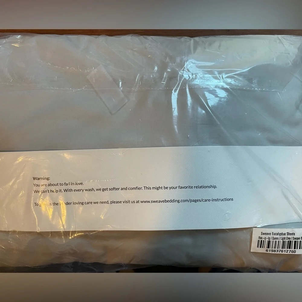 NEW Sweave Gray Eucalyptus Egyptian Cotton Fitted Sheet and Pillowcase Set